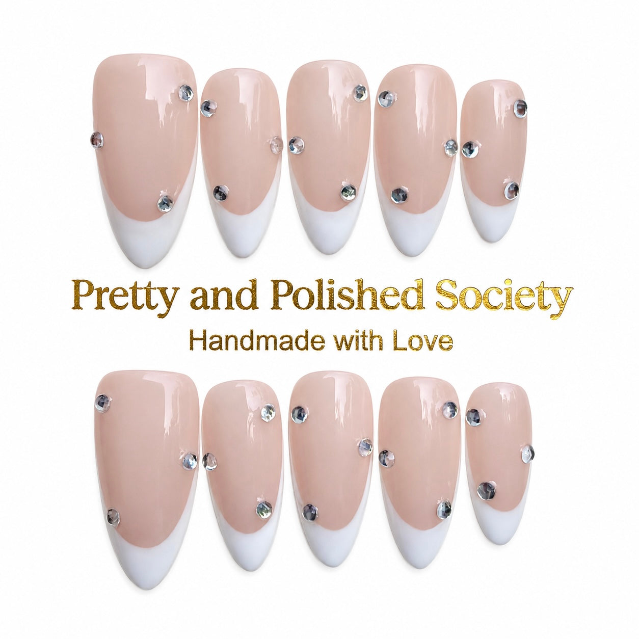 Classic Collection with Rhinestones - Almond